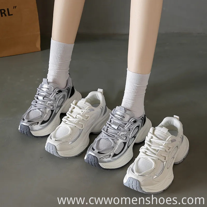 Sport Shoes Women Special Design Chunky Shoes for Autumn Women's Casual Thick-Soled Running Sneakers Fa-Y5502